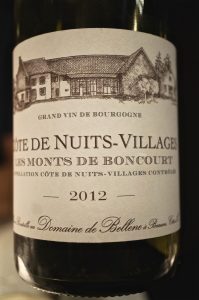 Nicolas Potel "Les Monts Boncourt" Côte de Nuits Villages Burgund