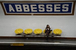etwas weiter hoch den Montmartre zur Metro Abbesses