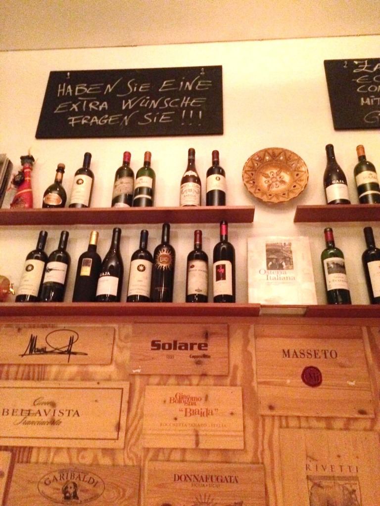 in der Bar der Osteria