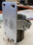 Fäste för snabblås på 102 mm stolpe