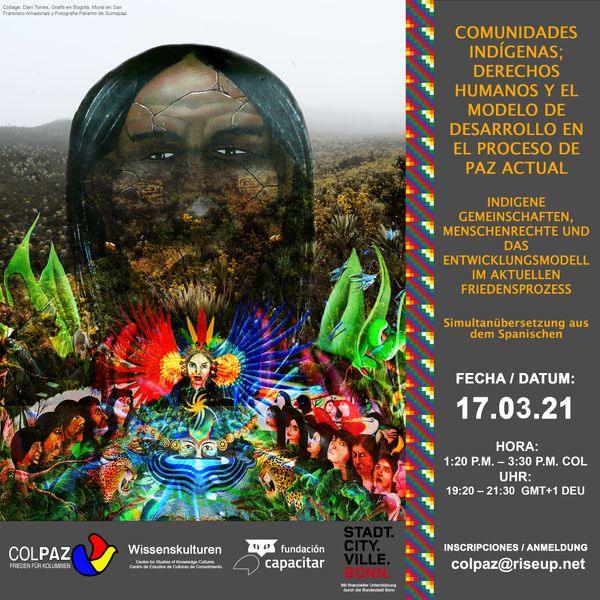 ColPaz online Conference on indigenous communities, human rights and the development model in the context of the Colombian peace process