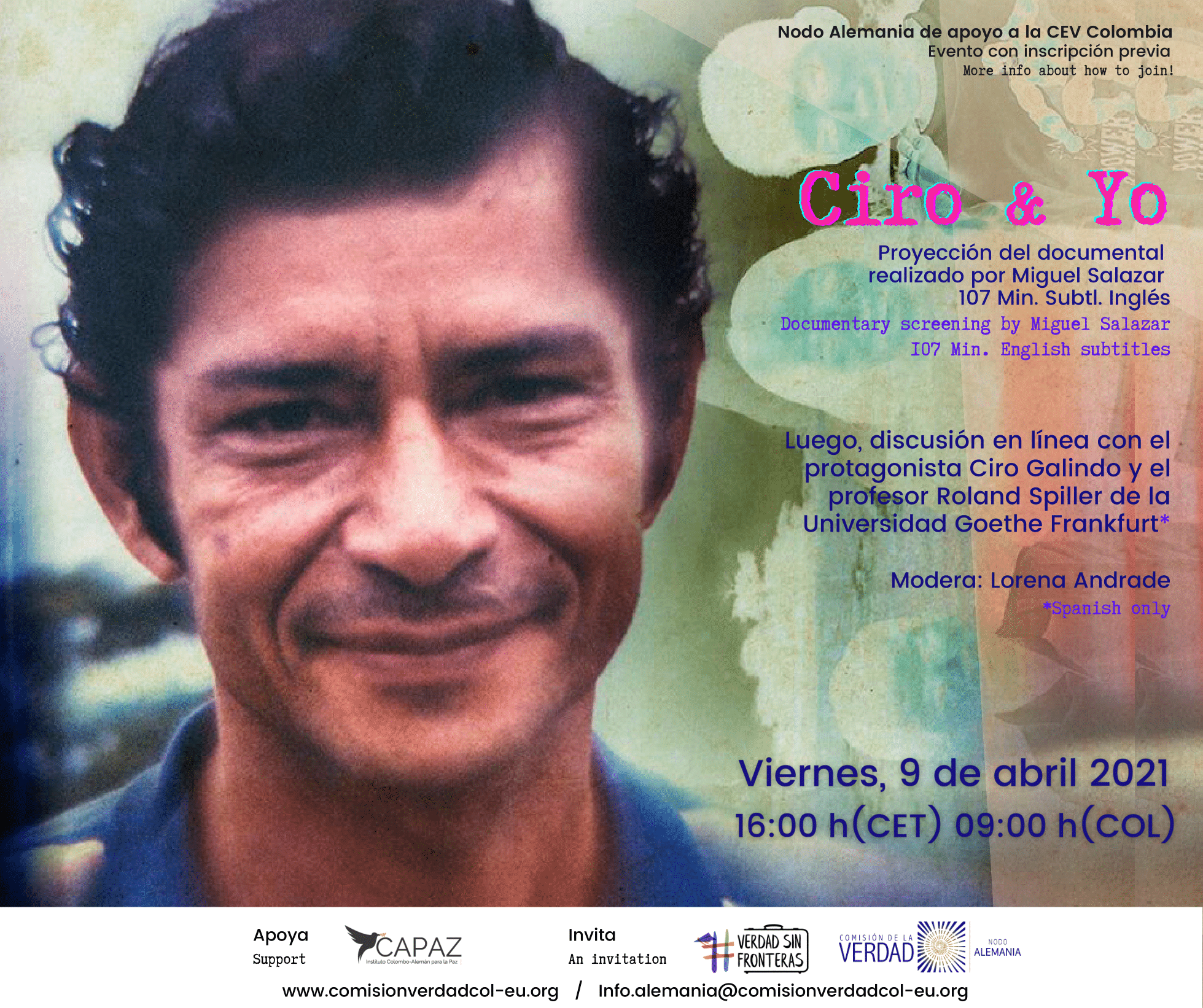 “Ciro & Yo”: cine foro del Nodo Alemania