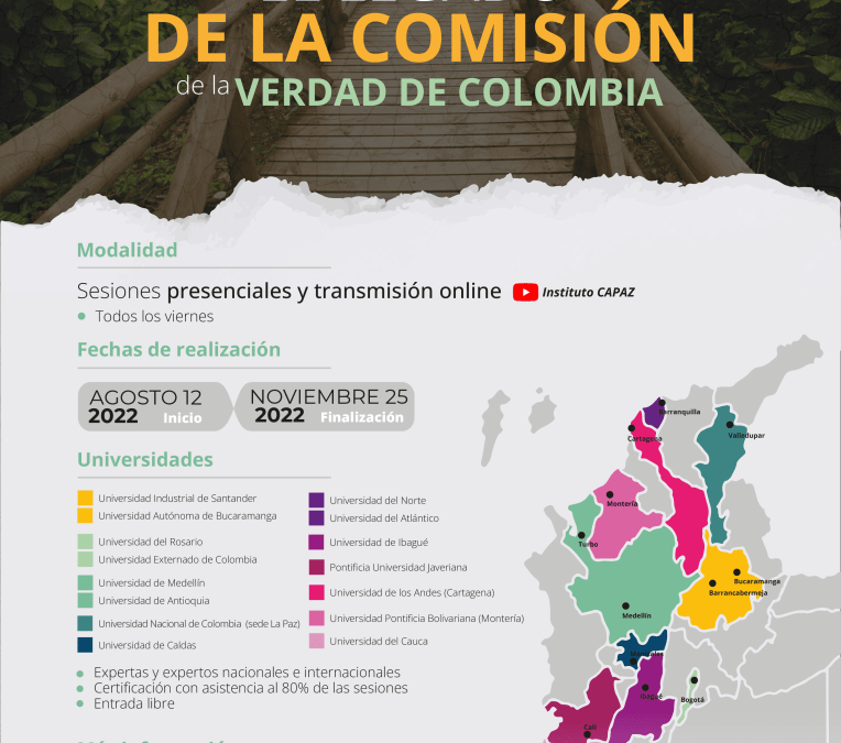 Cátedra interuniversitaria internacional Continuando el camino hacia la paz: El legado de la Comisión de la Verdad de Colombia