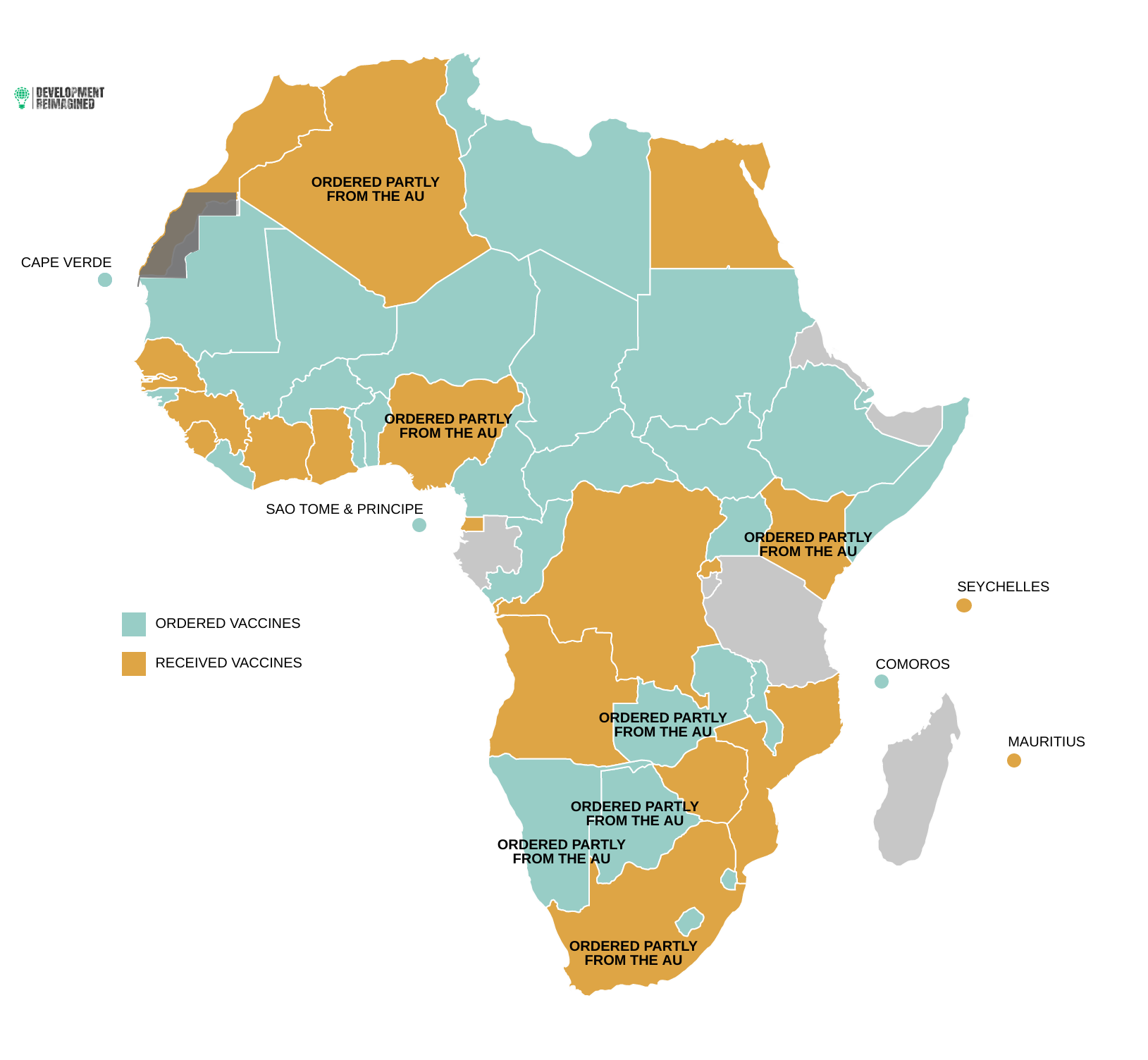 French Speaking African Countries Map African Countries Have Received Less Than 2% Of Vaccines They've Ordered –  Development Reimagined