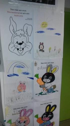 Tekeningen tijdens de konijnenmaand 