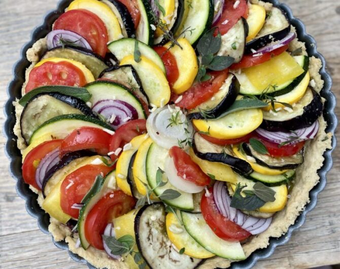 Quiche à la Ratatouille ungebacken Quiche à la Ratatouille ungebacken