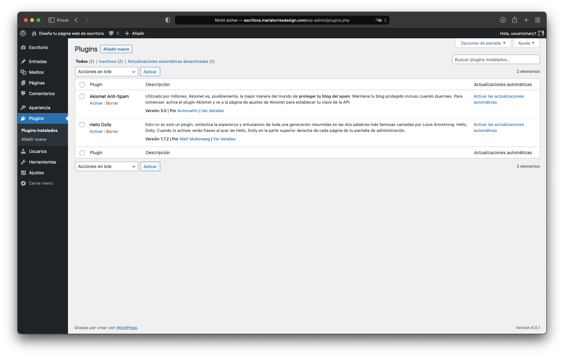 Cómo utilizar la interfaz de WordPress | Diseño web para escritores