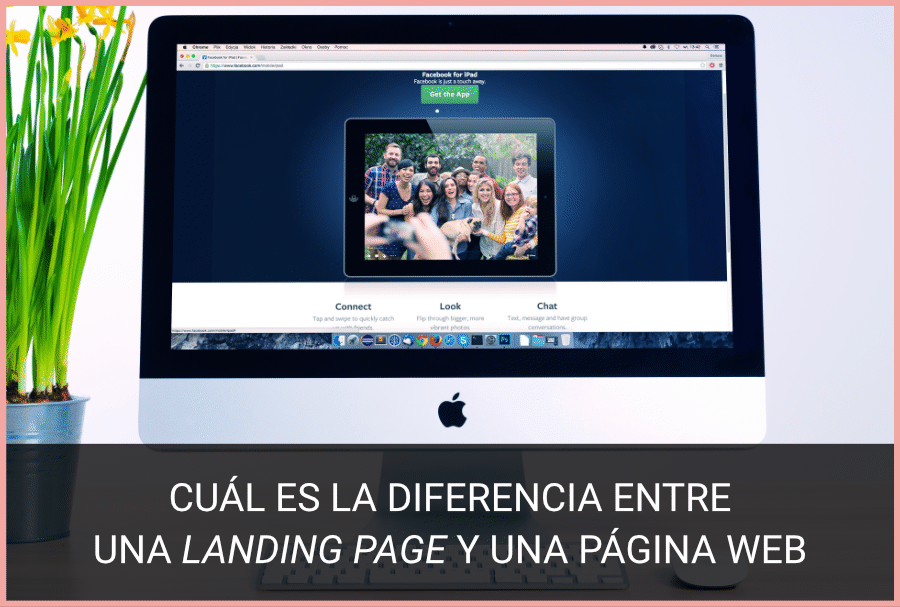 landing page vs página web