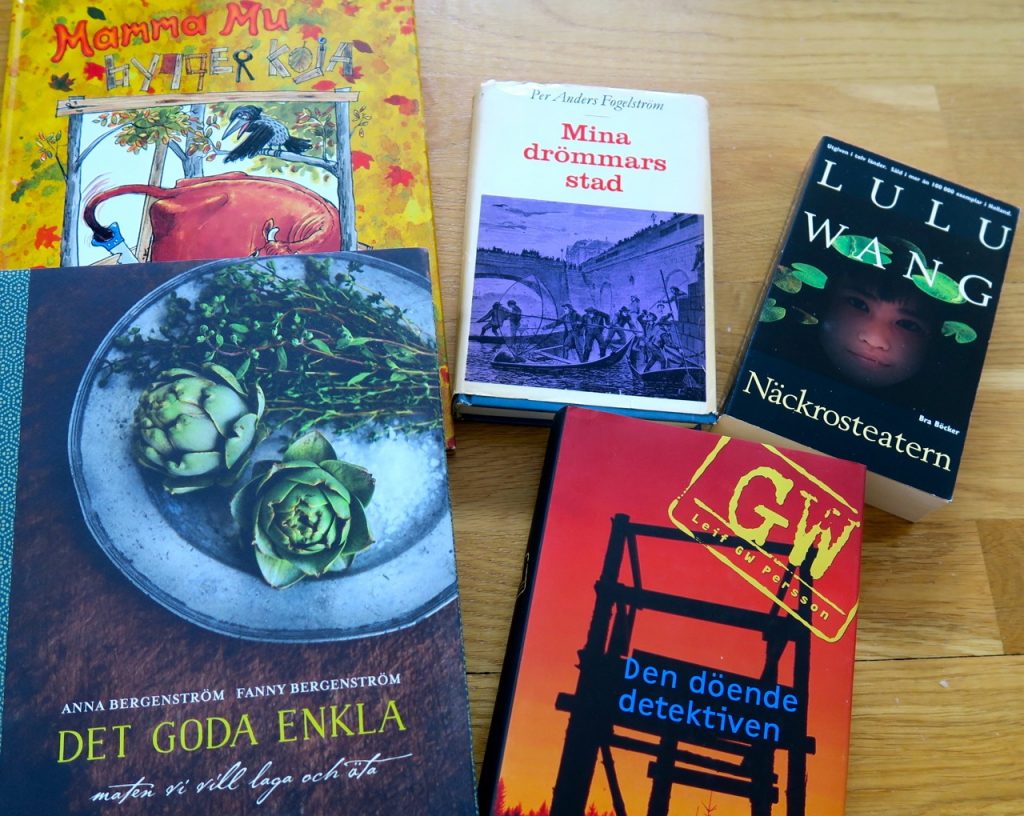 Läser i olika sammanhang, böcker, Per Anders Fogelström, Leif GW Persson