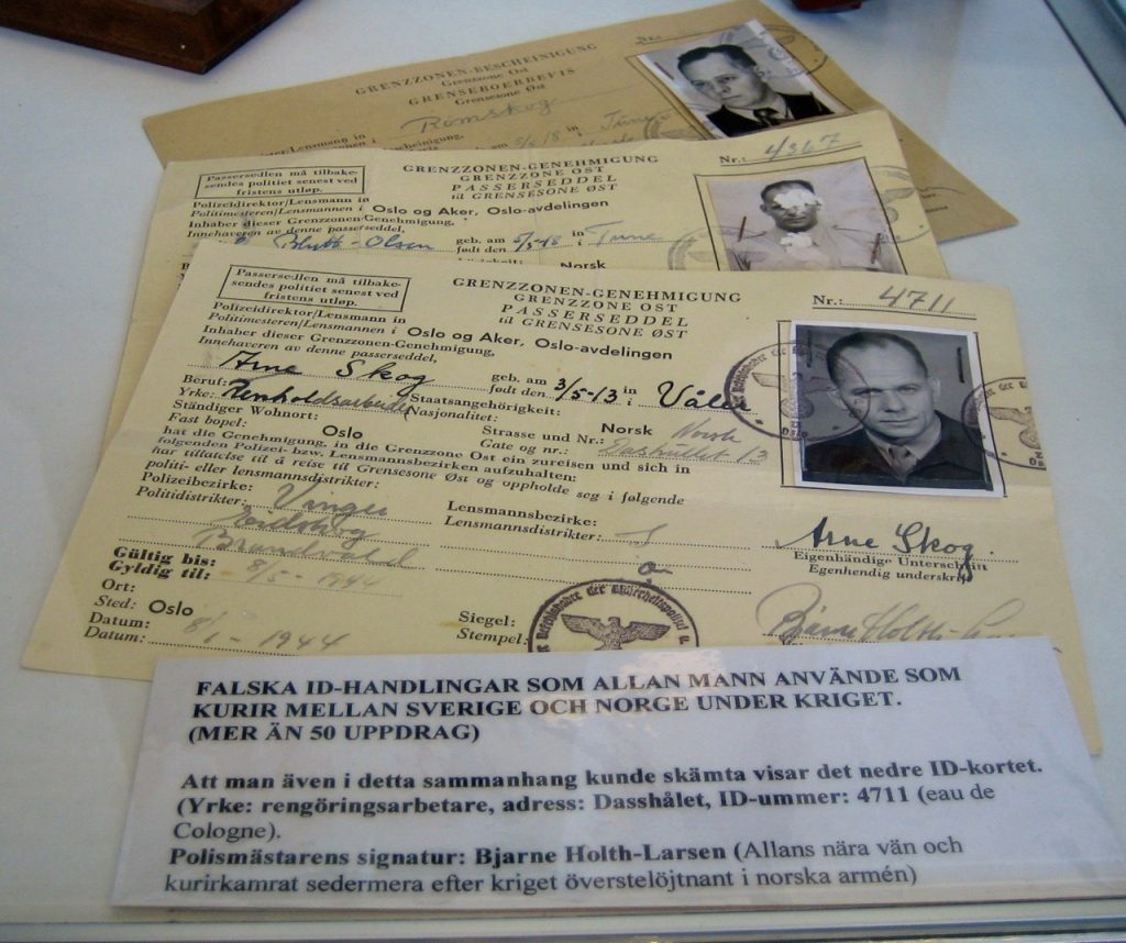Palska pass använde kuriren Alla Mann när han jobbade som "undecover" under andra världskrigetr andra 