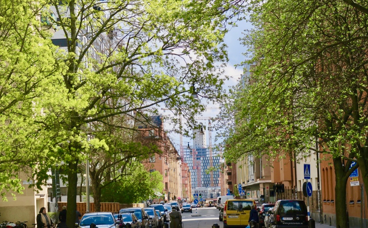 Östgötagatan, en av flera långa gator på Södermalm