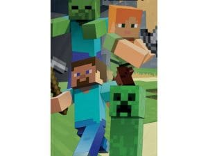Minecraft badehåndklæde, strandhåndklæde med Steve