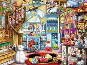 Disney Pixar puslespil – Toy Store 1000 brikker (Ravensburger)