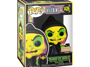 Funko POP! Disney Villains – Disguised Evil Queen with Raven #1426 (Black Light) – BoxLunch Exclusive