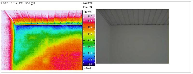 Termograferinger - kontrol af kuldebroer - termografering