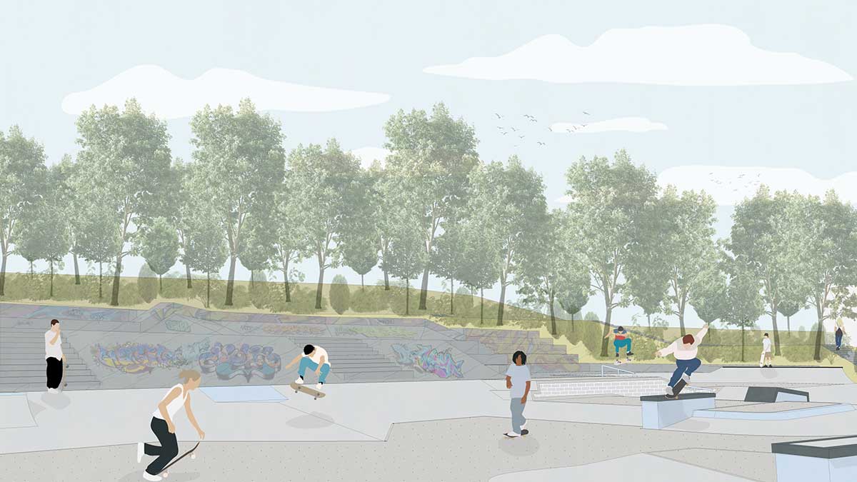 Doms Architect Rijeka skatepark illustration