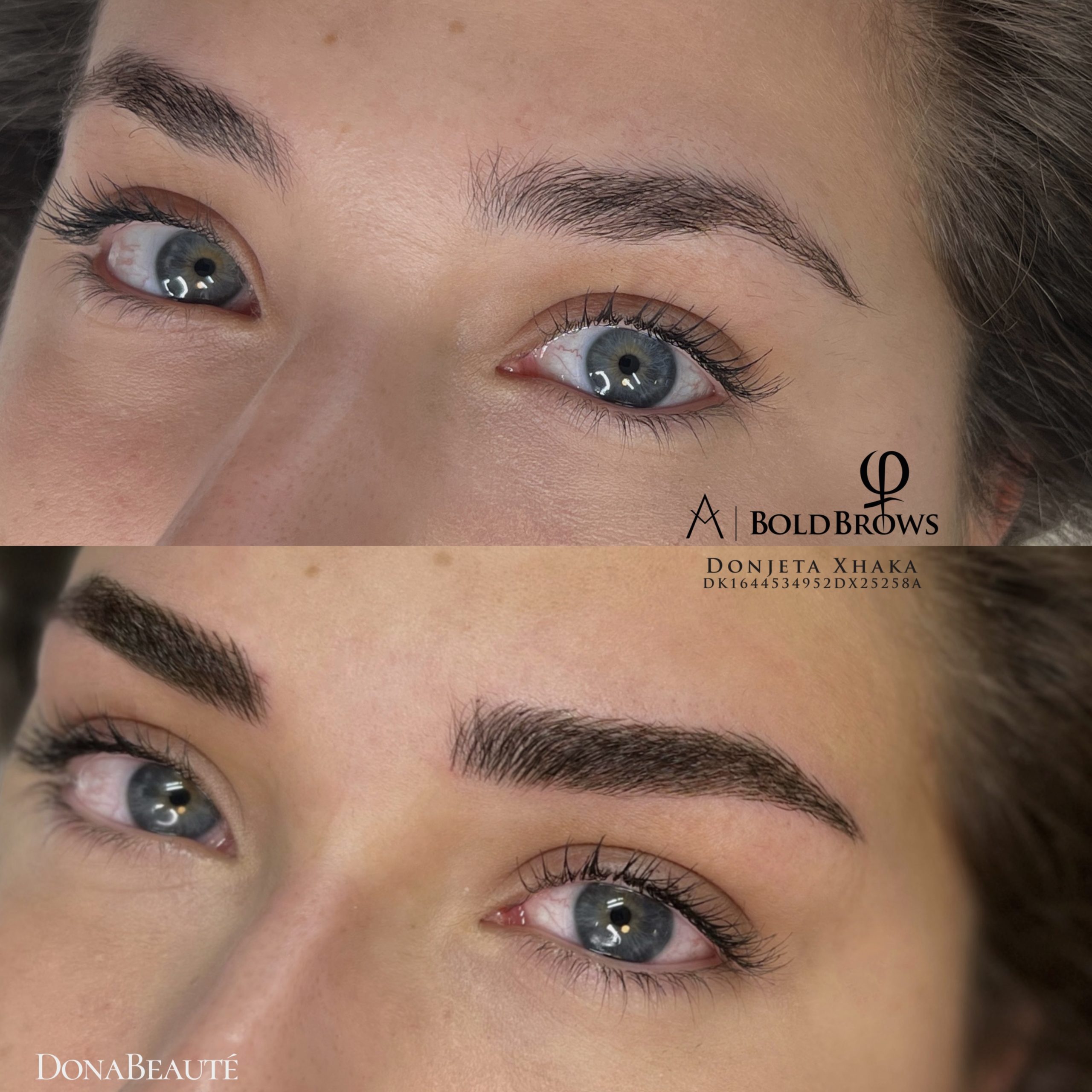 Natürliches Microblading