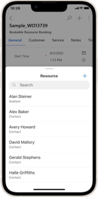 Field Service New Lookup