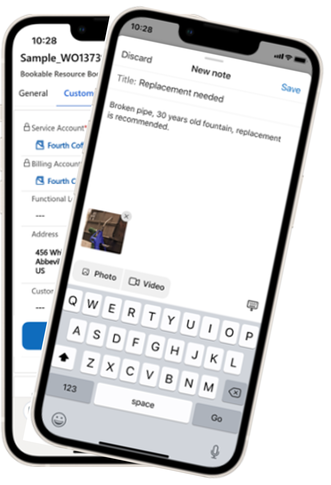 Field Service Note Control