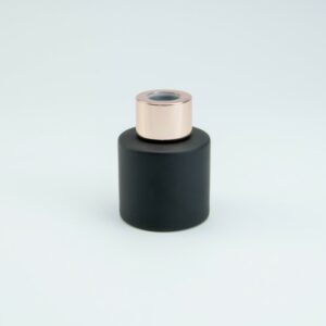 Parfumflesje cylinder zwart + rosegoud - Afbeelding 1