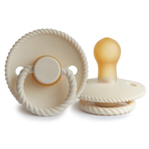 Frigg Rope Latex Fopspeen 0-6M | Cream - Afbeelding 1