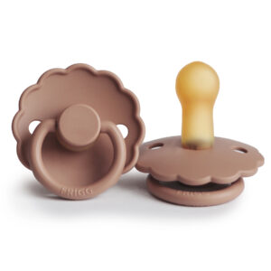 Frigg Daisy Latex Fopspeen 6-18M I Rosé Gold - Afbeelding 1