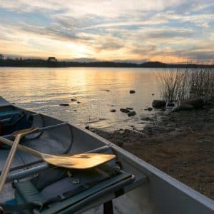 Paddelen over het water