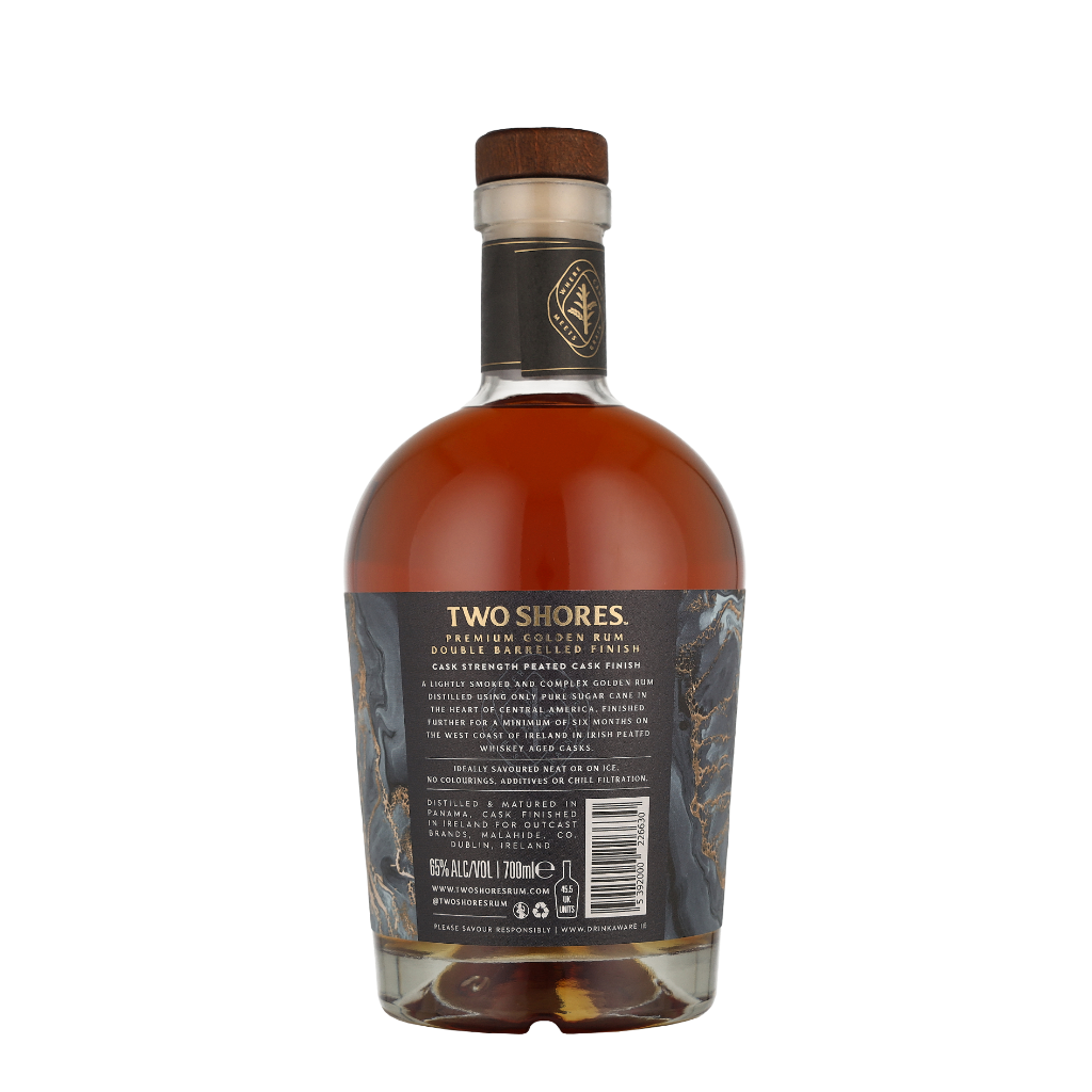 Two Shores Rum Peated Cask Finish 70cl
