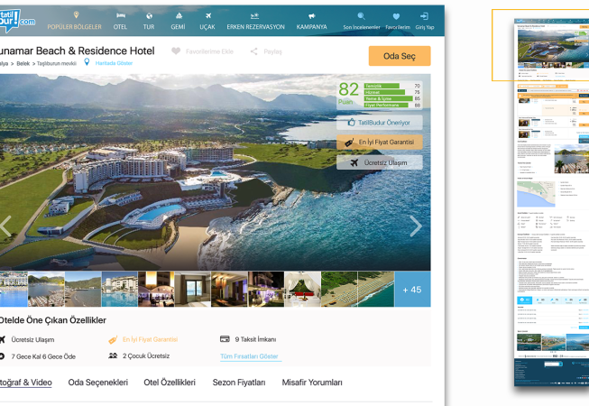 Tatilbudur.com website design