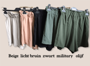 Leuke Shortjes 5 Kleurtjes