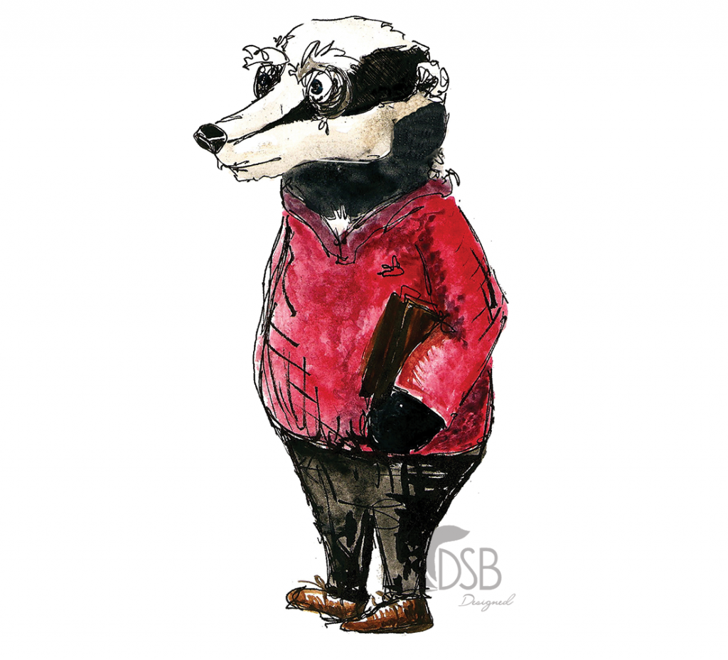 Badger Film Illustration