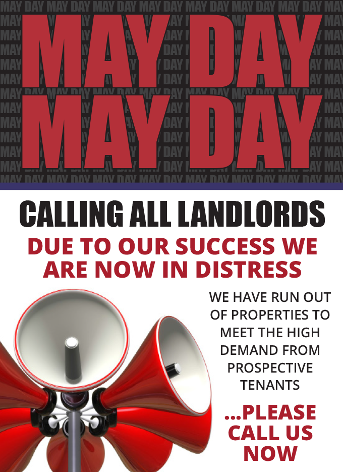 May Day Promotion for CJ Hole Estate Agents