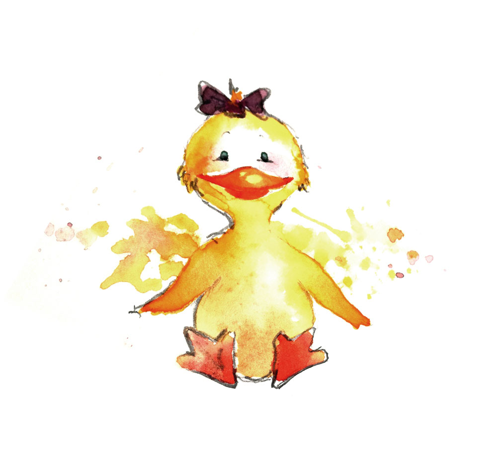 Watercolour duck