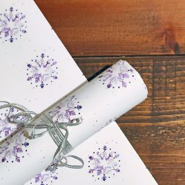 Luxury Snowflake Wrapping Paper