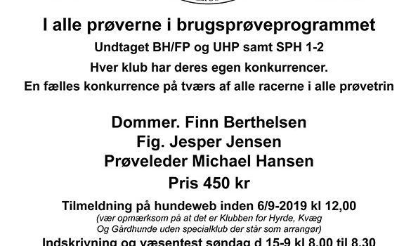 DM 2019 – BEMÆRK! Ny tilmeldingsfrist!
