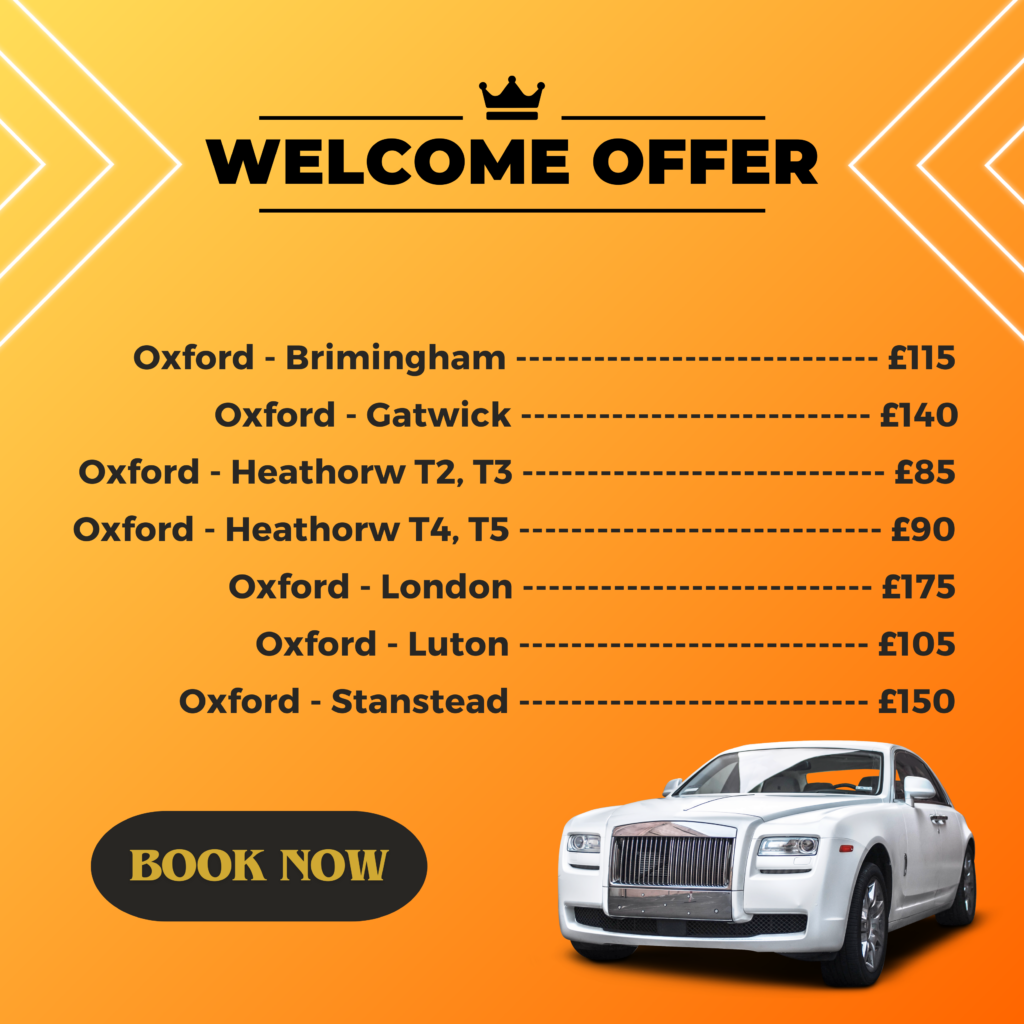 Welcome Offer Oxford Taxi Service