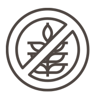 a black and white symbol with leaves in a circle