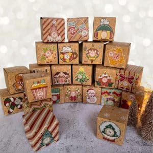 Adventskalender for 2 oder 3 Personen ohne Zuckerzusatz - 24 Boxen