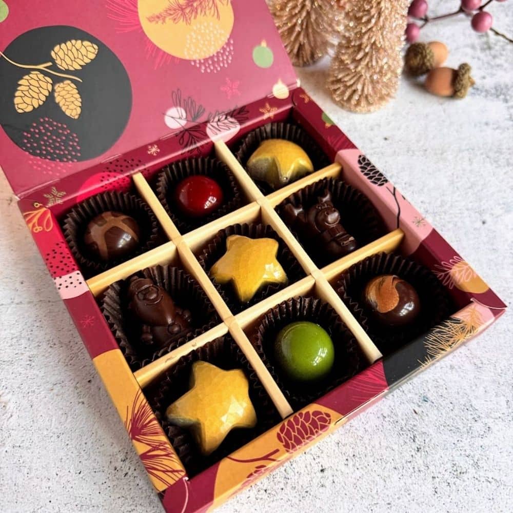 MerryX - Weihnachten Pralinenbox 9er