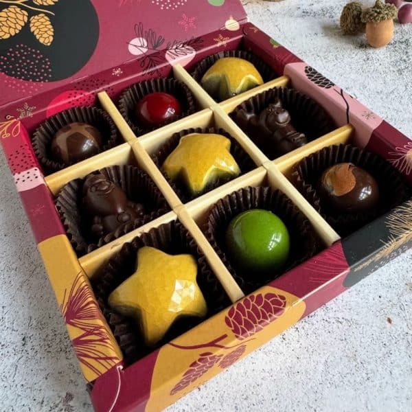 MerryX - Weihnachten Pralinenbox 9er