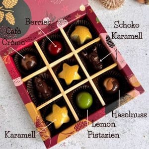 MerryX - Weihnachten Pralinenbox 9er