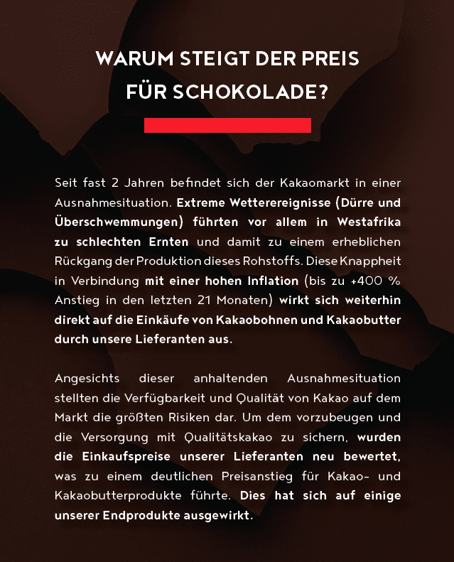 Valrhona Preisaktualisierung Msg