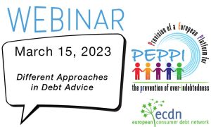 Read more about the article Webinar Wednesday 15 March, 2023 – Different Approaches in Debt Advice
