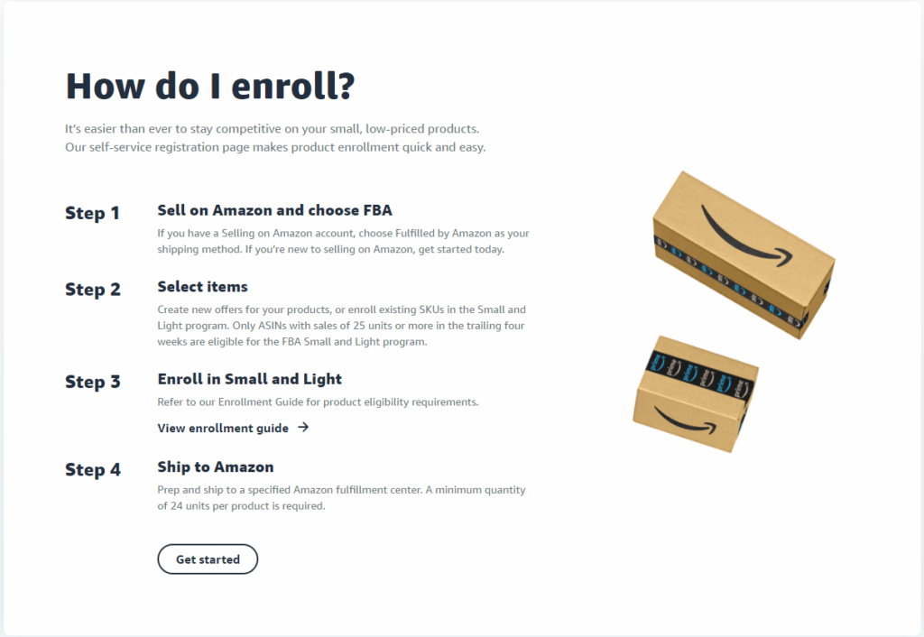 amazon FBA enroll
