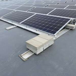 Solceller tak platt tak barlast