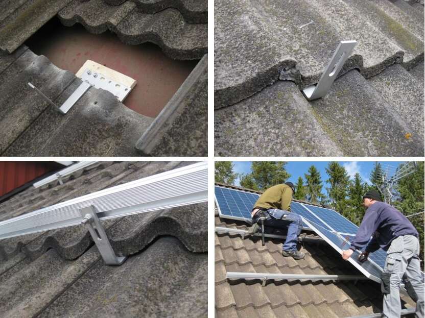 Solceller tak med takpannor