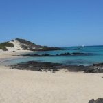 Strand op Galapagos Eilanden