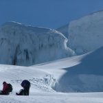 Beklimming van de Cayambe berg in Ecuador