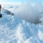 Op de top van de Cotopaxi vulkaan