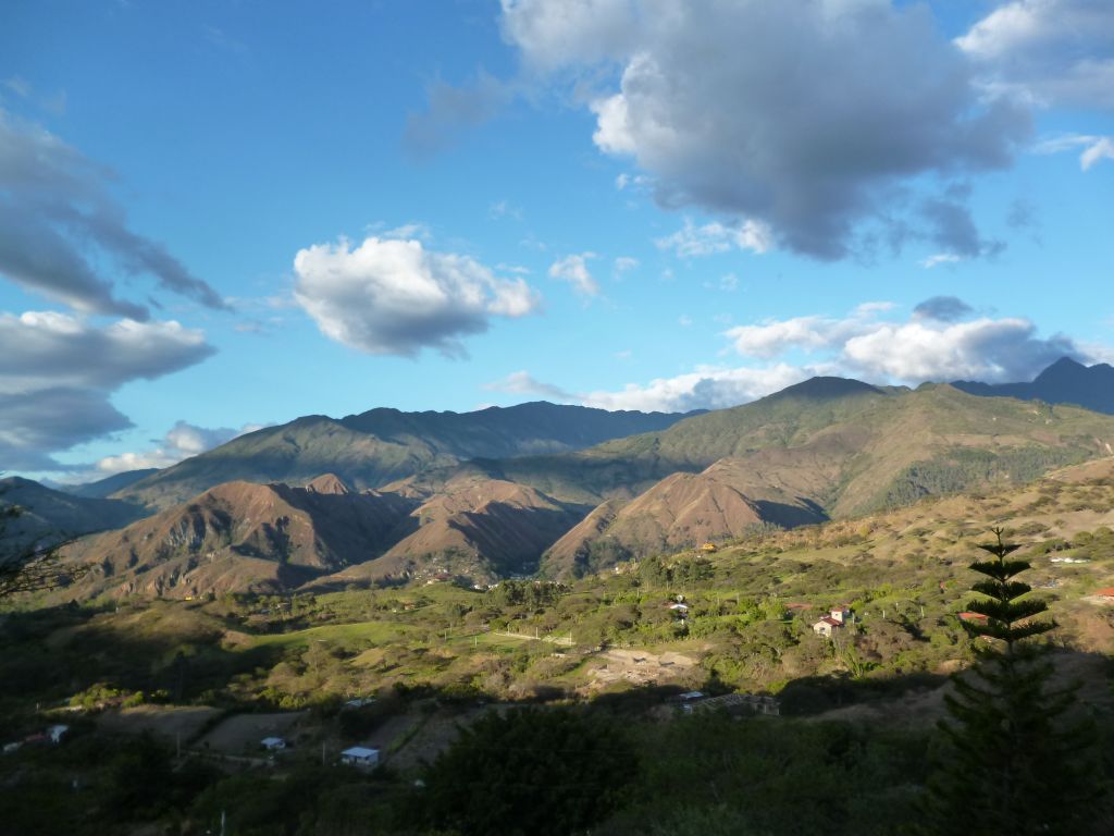 Uitzicht over de Vilcabamba Vallei in Ecuador